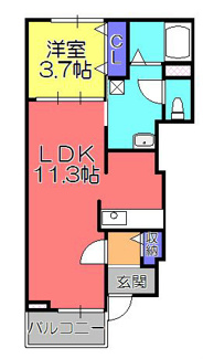【間取り】 | ノール・アンソレイエ・SSSS