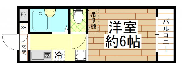 メゾンウィング ( 近畿大学 一人暮らし )の間取り
