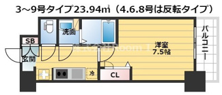 【間取り】 | プレサンス堺筋本町センティス