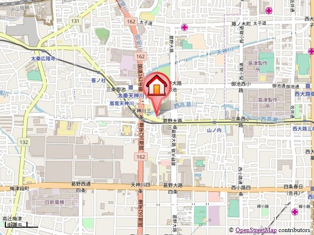 ハイツモナークの地図