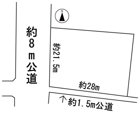 ５５８３０　大垣市寺内町土地の区画図