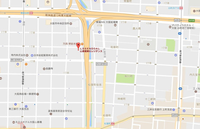 【地図】 | アプリーレ堺筋本町（レジェンドール心斎橋東Ｇ-レジデンス）