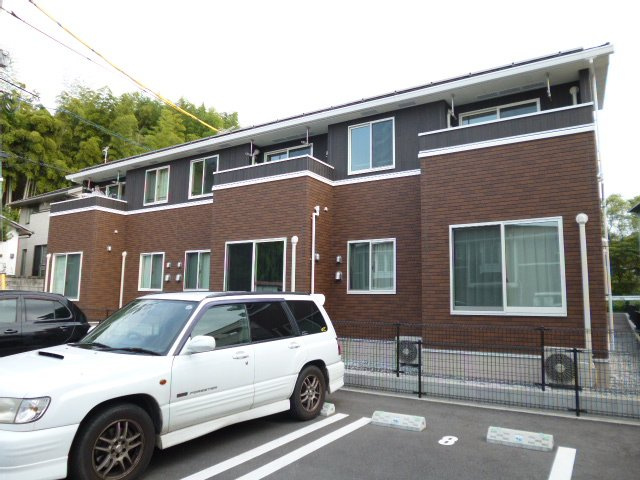 倉敷市真備町箭田のアパートの外観