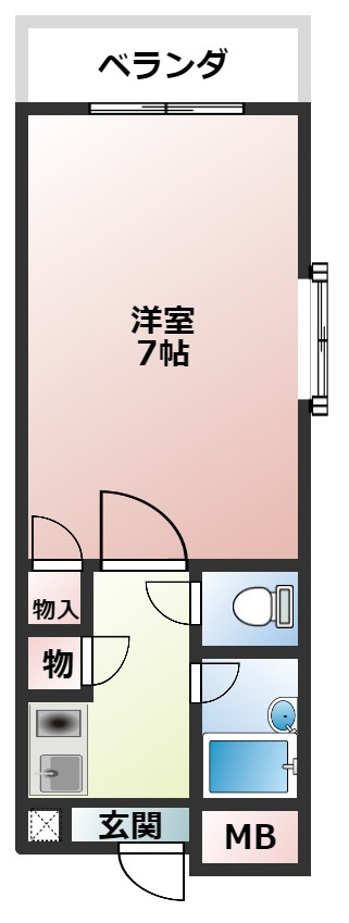サウスビュウハイツの間取り
