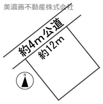 ５３９３５　岐阜市岩田坂土地の区画図