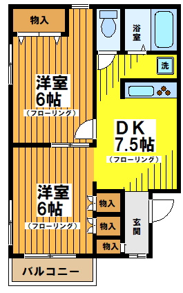 【間取り】 | パークハイツ南台