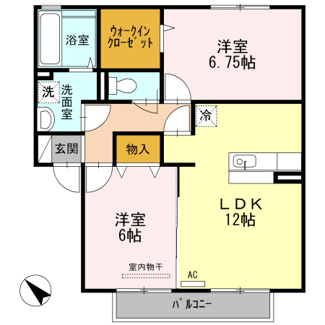 【間取り】 | グランドール　A