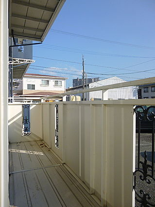 コーポ橋口 東棟のバルコニー