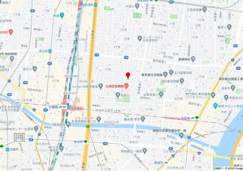 台東区台東１丁目の事務所の地図