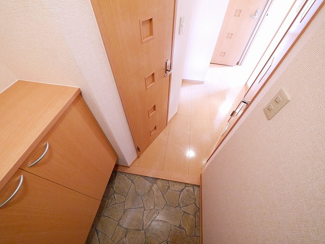 グランシャリオ（八条）の玄関|明るい玄関です