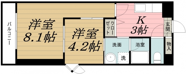 サングリーン新宿の間取り