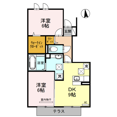 【間取り】 | D-roomシルクマムB