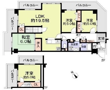 ホーユウパレス神戸塩屋　収益の間取り