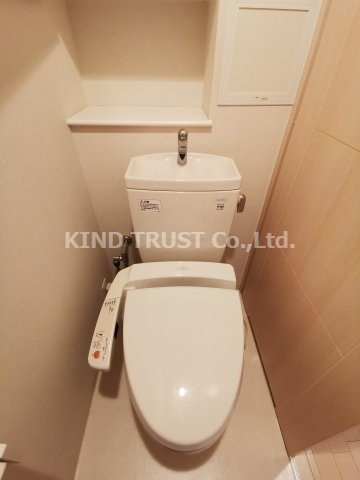 アフィット天満橋のトイレ|シンプルで使いやすいトイレです