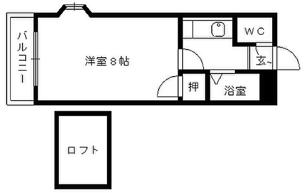 シャトレ隈Ⅱの間取り