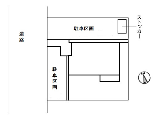 東福原４丁目電化戸建借家の区画図
