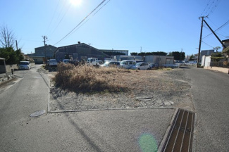 【前面道路含む現地写真】 | 福島市瀬上町字西中川原の土地