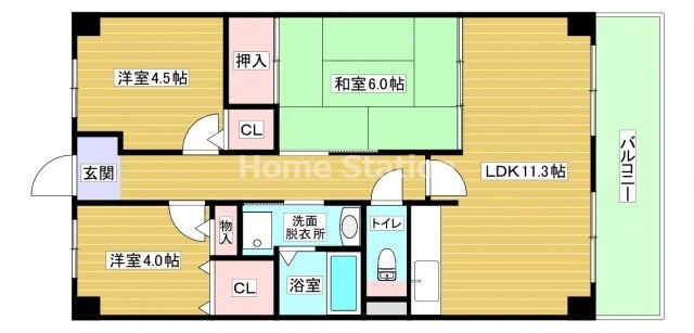 【間取り】 | アソシアード御幣島