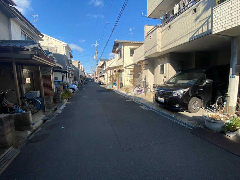 大東市氷野３丁目　戸建ての前面道路含む現地写真|■閑静な住宅街で車はほとんど通りませんよ♪♪