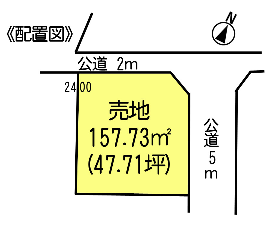 常滑市樽水町3丁目　売地の土地図|○●区画図●○