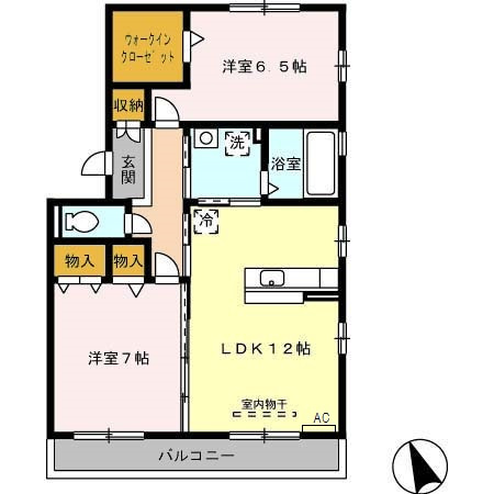 【間取り】 | レジデンス芦原Ｂ棟