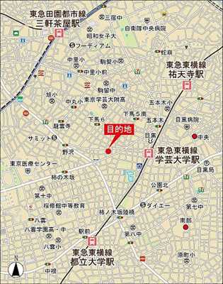 【地図】 | ブランシェ学芸大学II