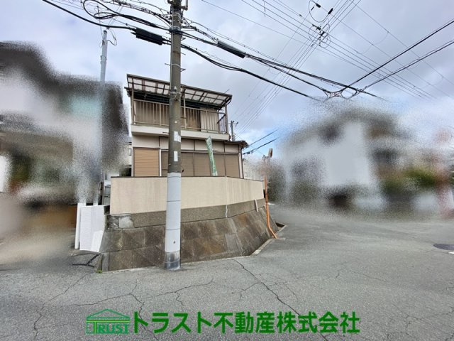 明石市東朝霧丘　土地の前面道路含む現地写真