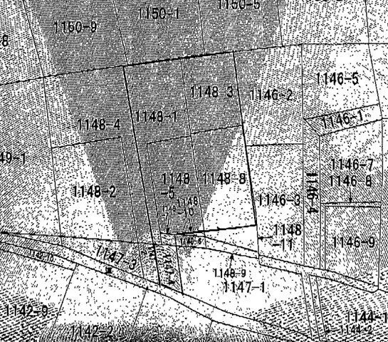 足利市南大町の売地の区画図