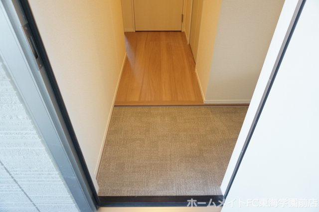 熊本市北区清水亀井町のアパートの玄関