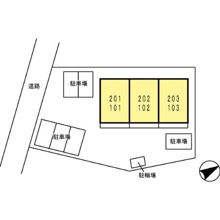 ハイツ呉竹　　刈谷市近郊の賃貸ならクラスホーム刈谷店の区画図