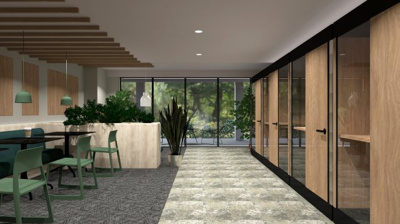 【その他共用部分】 | プレディアコート森下テラス | ワークラウンジ（イメージパース）