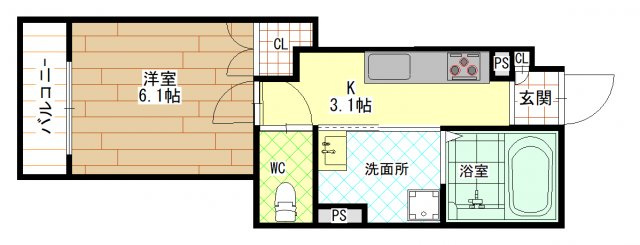 クリエオーレ小若江 ( 近畿大学 一人暮らし )