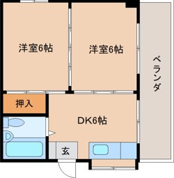 サウスビューマンションの間取り