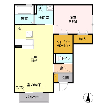 【間取り】 | ＷＩＴ熊谷　Ⅱ