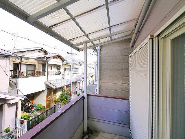 東九条町戸建（東九条町552-6）の展望|屋根付きバルコニーです。