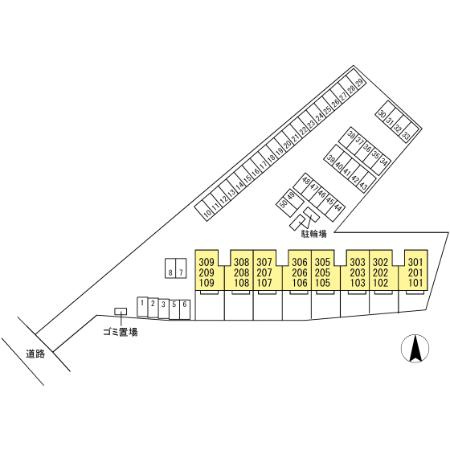 ヴィータフェリーチェの区画図