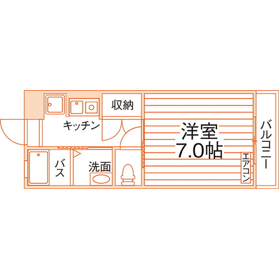 ロックフィル日ノ出の間取り