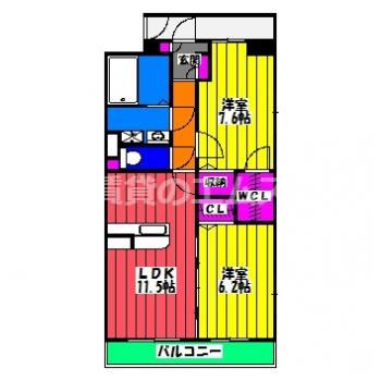 【間取り】 | ベルカンパーニュ | ベルカンパーニュの間取り