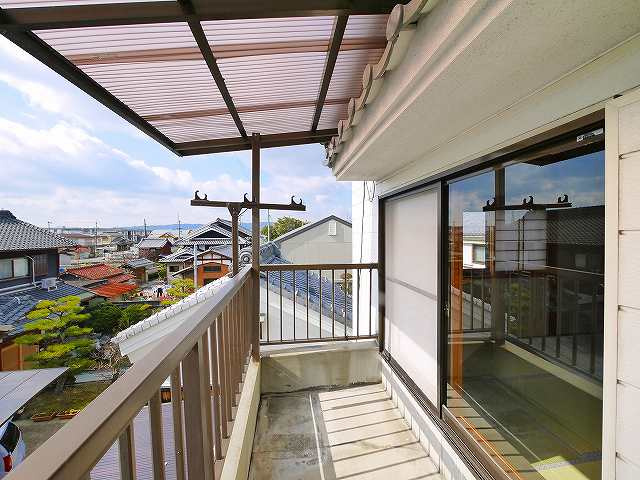 西九条町一戸建ての展望|日当たり良好です。