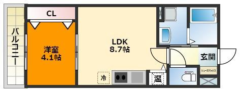 【間取り】 | アート東大阪B