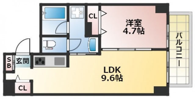グランガーデン足代新町の間取り
