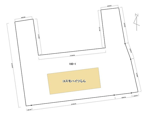 コスモハイツらんの区画図