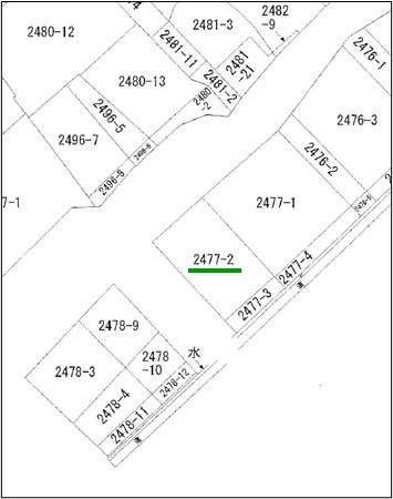 【区画図】 | 白石二丁目　売地