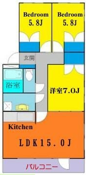 グリューンベルグ生田の間取り