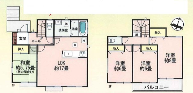 日進市香久山 全3棟 3号棟＜仲介手数料無料＞中香久山小・日進西中　新築一戸建て