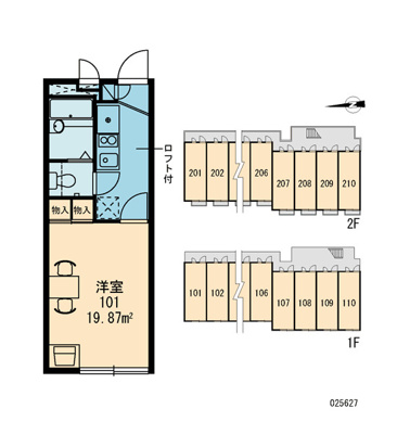 【区画図】 | レオパレスルフラン