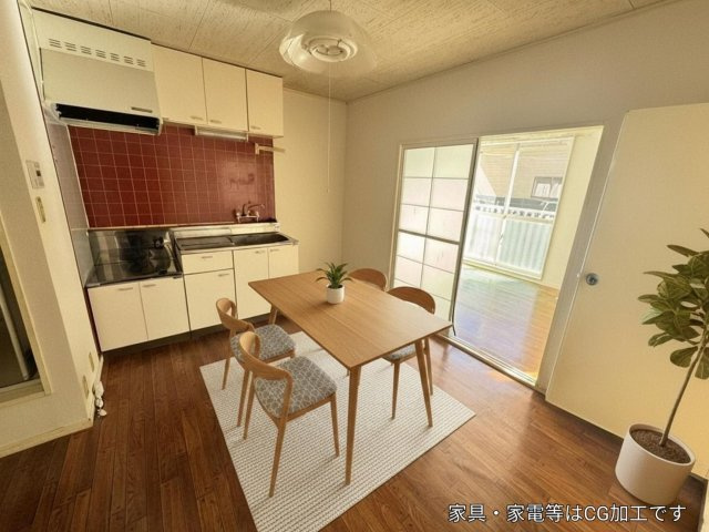 プラッツ石塚のロビー|※掲載写真はCGによるバーチャルステージング加工を施したイメージです。家具・家電・小物等は実際には設置されておりません。