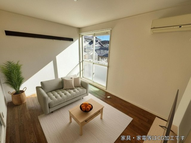 プラッツ石塚の洋室|※掲載写真はCGによるバーチャルステージング加工を施したイメージです。家具・家電・小物等は実際には設置されておりません。