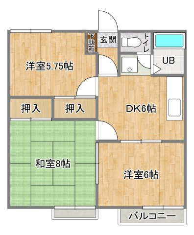 プラッツ石塚の間取り