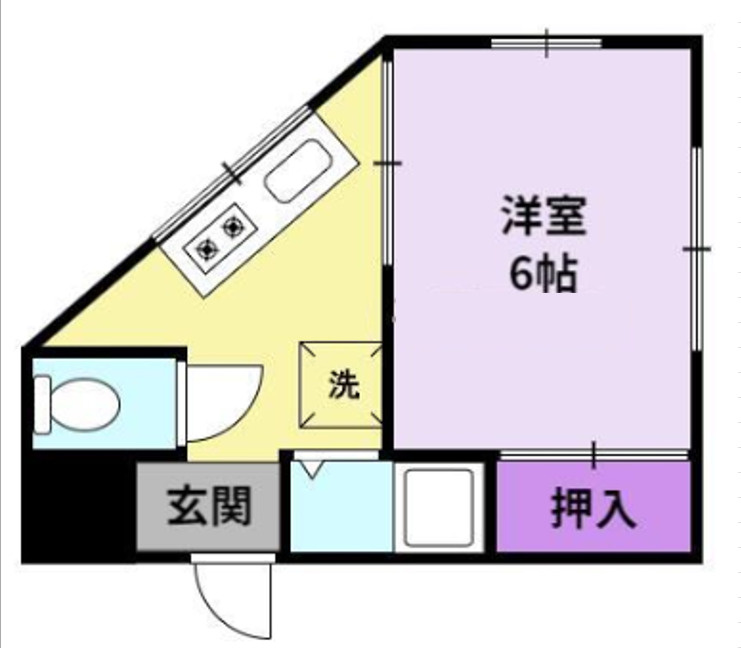 小頭アパートの間取り